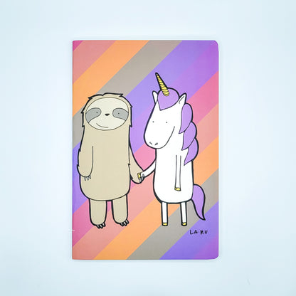 Sloth and Unicorn Notebook