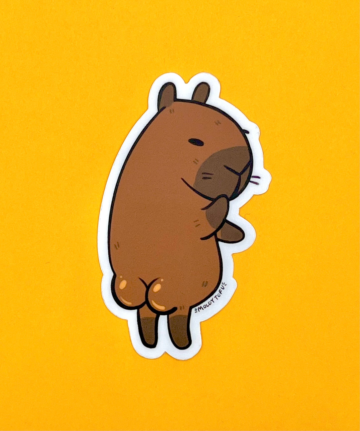 Cheeky-bara (Capybara w/ booty) Vinyl Sticker