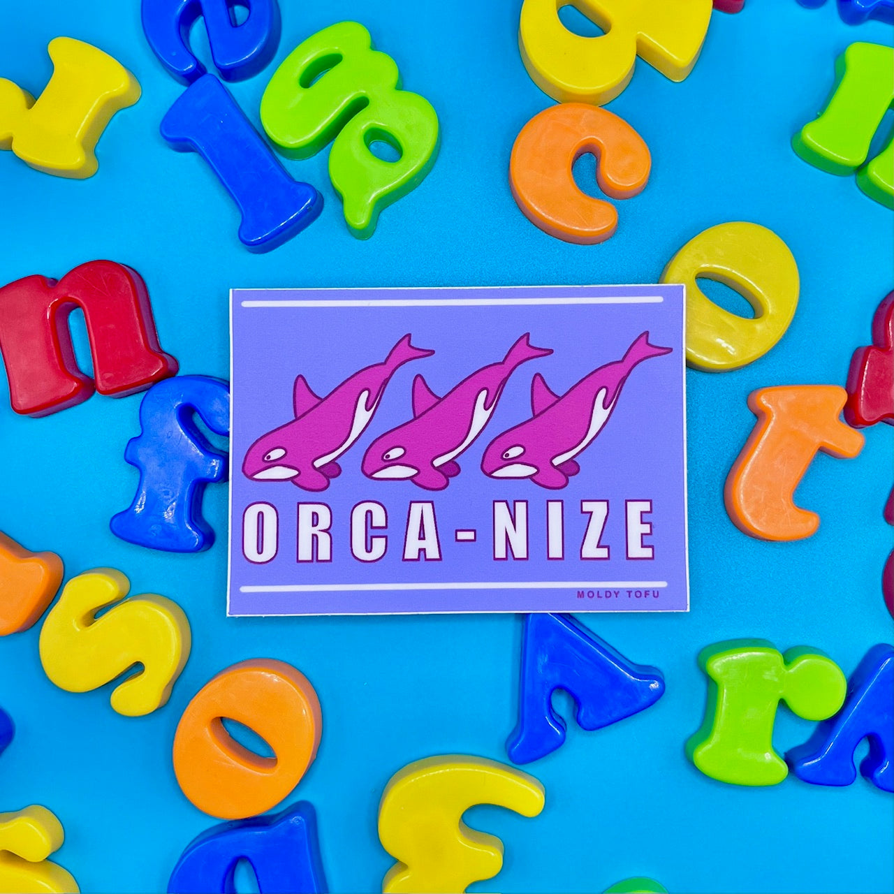 Orca-nize Vinyl Sticker