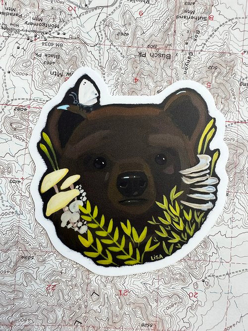 If Not Friend, Why Friend shaped (Bear) Sticker