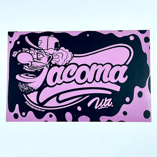 Pink & Black Tacoma Vinyl Sticker