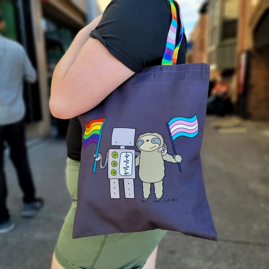 Trans Pride Tote Bag by La Ru