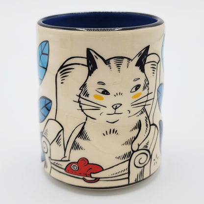 Cat with Mouse Lucky Cup - Large