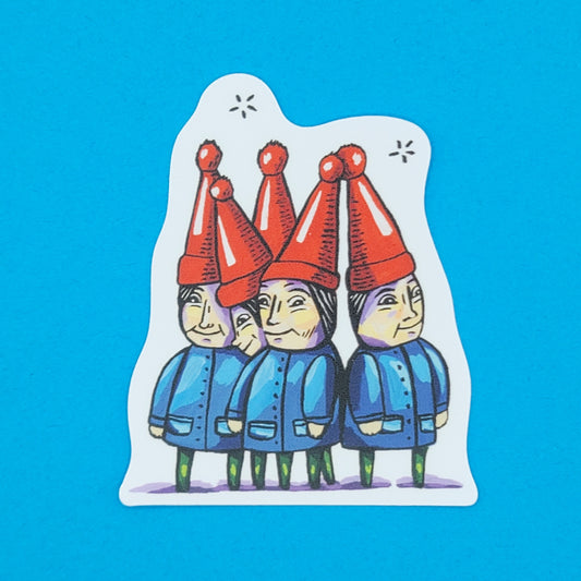 Happy Gnomes Vinyl Sticker