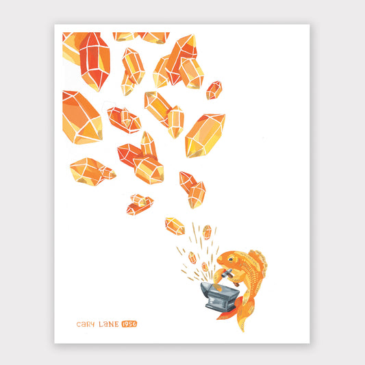 Goldfish Sparks Print