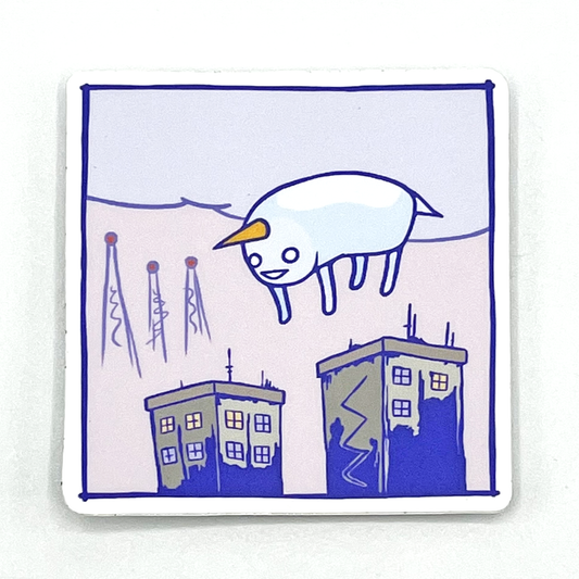 Flying Burrito Unicorn (Full Color) Vinyl Sticker