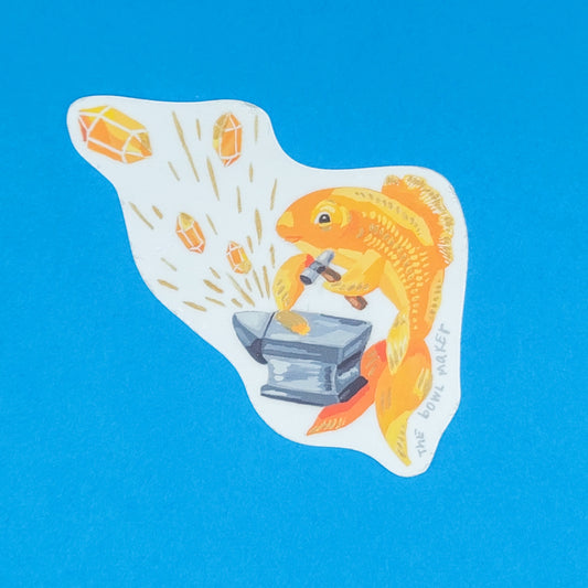 Goldfish Vinyl Sticker